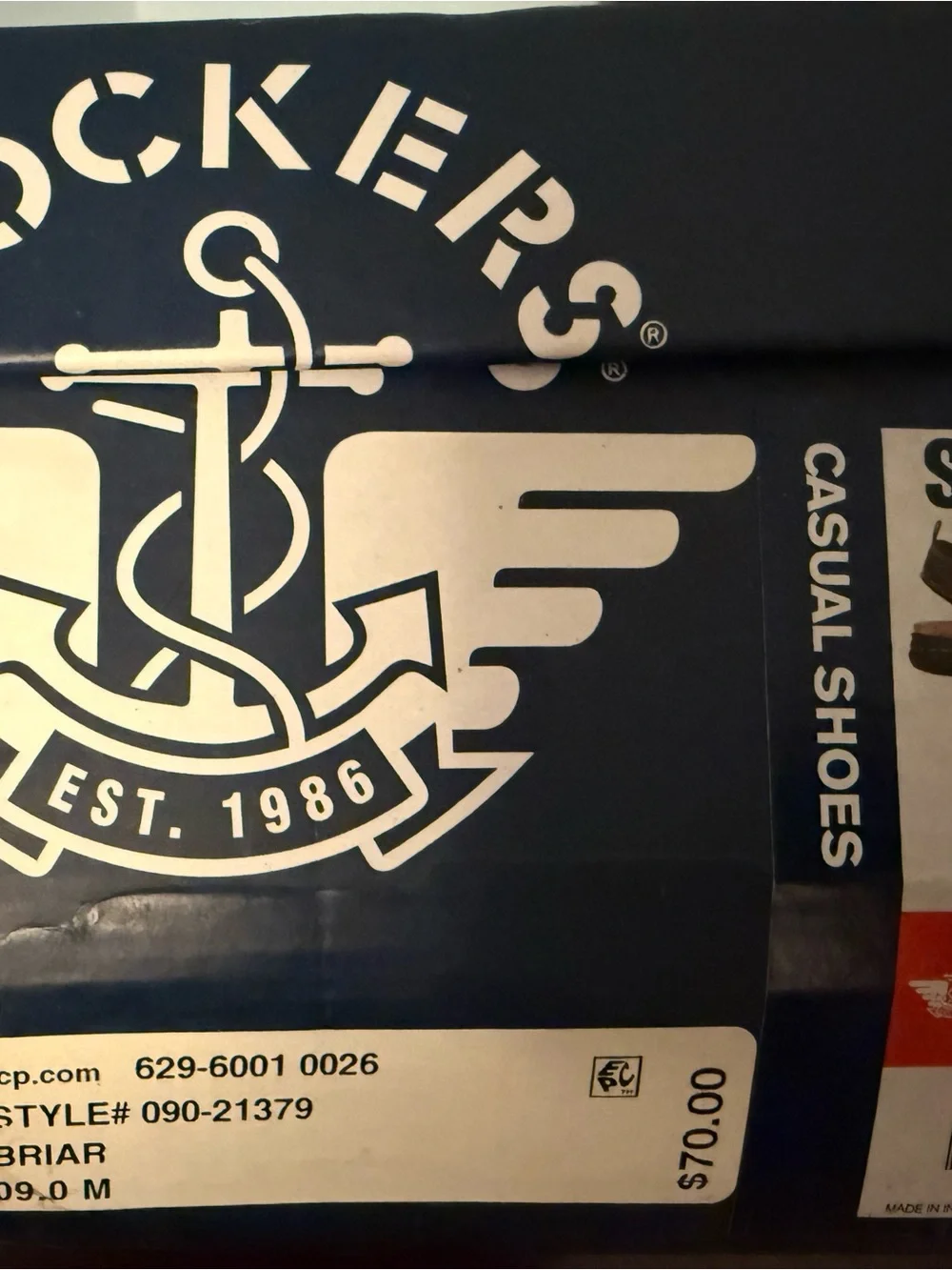 Dockers Brown Casual Shoes Box with White Logo